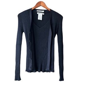 Christian Dior 2006 collection by John Galliano cashmere silk knit top cardigan